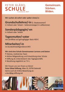 Stellenanzeigen – PGSchule