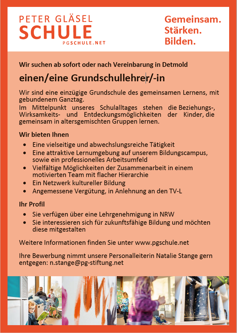 Stellenanzeigen – PGSchule